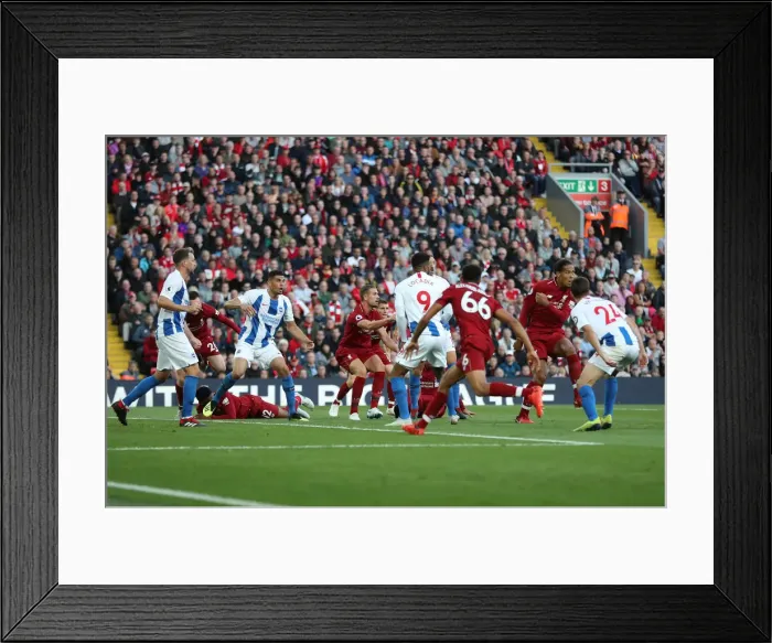 Framed Print : Premier League Showdown: Liverpool vs. Brighton and Hove Albion at Anfield (25AUG18) Framed Print : Premier League Showdown: Liverpool vs. Brighton and Hove Albion at Anfield (25AUG18)