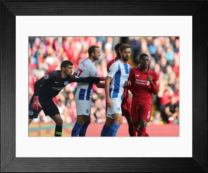 Framed Print : Premier League Showdown: Liverpool vs. Brighton and Hove Albion at Anfield (25AUG18) Framed Print : Premier League Showdown: Liverpool vs. Brighton and Hove Albion at Anfield (25AUG18)