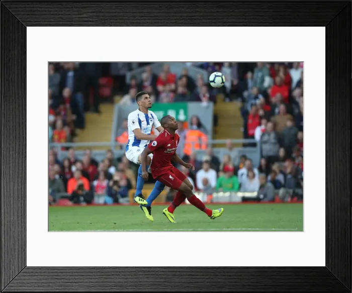 Framed Print : Premier League Showdown: Liverpool vs. Brighton and Hove Albion at Anfield (25AUG18) Framed Print : Premier League Showdown: Liverpool vs. Brighton and Hove Albion at Anfield (25AUG18)
