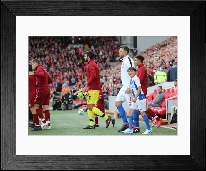 Framed Print : Premier League Showdown: Liverpool vs. Brighton and Hove Albion at Anfield (25AUG18) Framed Print : Premier League Showdown: Liverpool vs. Brighton and Hove Albion at Anfield (25AUG18)