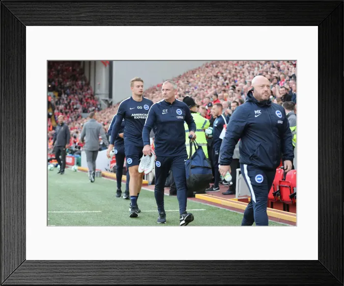 Framed Print : Premier League Showdown: Liverpool vs. Brighton and Hove Albion at Anfield (25AUG18) Framed Print : Premier League Showdown: Liverpool vs. Brighton and Hove Albion at Anfield (25AUG18)
