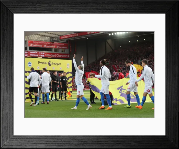 Framed Print : Premier League Showdown: Liverpool vs. Brighton and Hove Albion at Anfield (25AUG18) Framed Print : Premier League Showdown: Liverpool vs. Brighton and Hove Albion at Anfield (25AUG18)