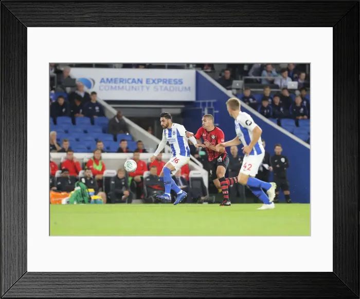 Framed Print : Brighton and Hove Albion vs. Southampton: Carabao Cup Showdown at American Express Community Stadium (28.08.18) Framed Print : Brighton and Hove Albion vs. Southampton: Carabao Cup Showdown at American Express Community Stadium (28.08.18)