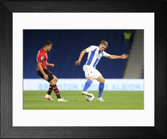 Framed Print : Brighton and Hove Albion vs. Southampton: Carabao Cup Showdown at American Express Community Stadium (28.08.18) Framed Print : Brighton and Hove Albion vs. Southampton: Carabao Cup Showdown at American Express Community Stadium (28.08.18)