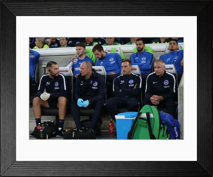 Framed Print : Brighton and Hove Albion vs Southampton: Carabao Cup Showdown at American Express Community Stadium (28.08.18)