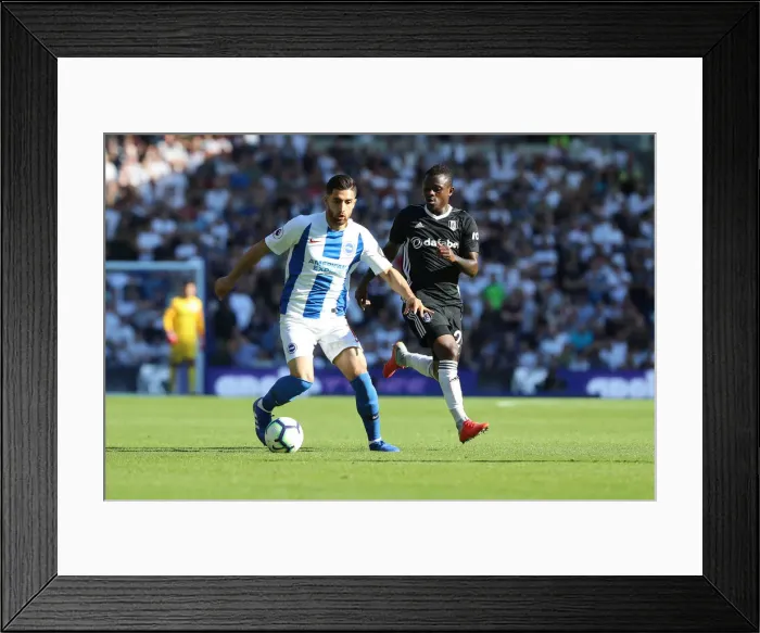 Framed Print : Brighton and Hove Albion vs. Fulham: Premier League Showdown at American Express Community Stadium (September 1, 2018)