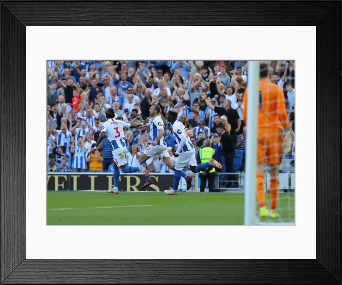 Framed Print : Brighton and Hove Albion vs. Fulham: Premier League Showdown at American Express Community Stadium (September 1, 2018)
