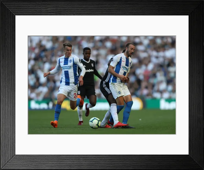 Framed Print : Brighton and Hove Albion vs. Fulham: Premier League Showdown at American Express Community Stadium (September 1, 2018)