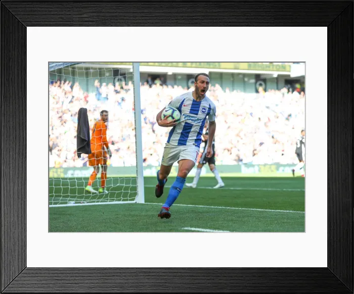 Framed Print : Brighton and Hove Albion vs. Fulham: Premier League Showdown at American Express Community Stadium (September 1, 2018)