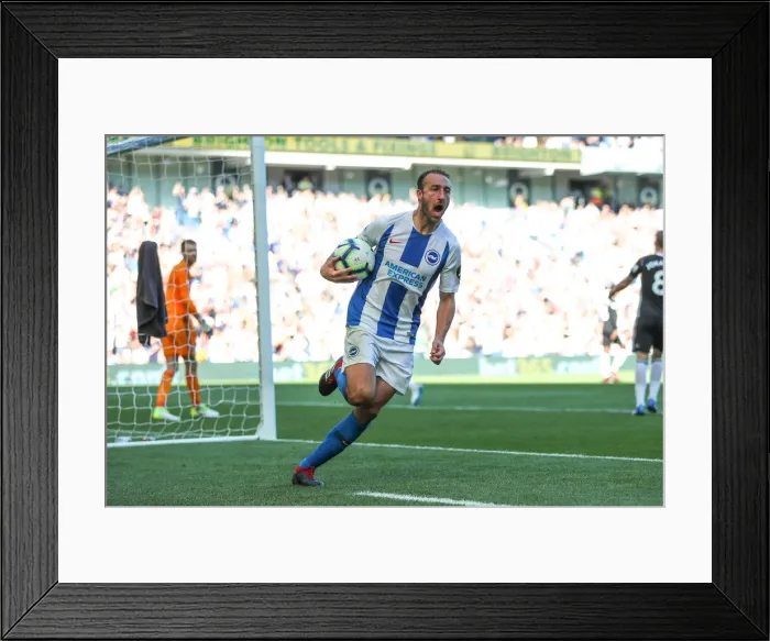Framed Print : Brighton and Hove Albion vs. Fulham: Premier League Showdown at American Express Community Stadium (September 1, 2018)