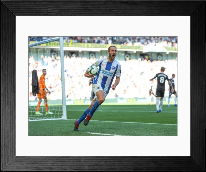 Framed Print : Brighton and Hove Albion vs. Fulham: Premier League Showdown at American Express Community Stadium (September 1, 2018) Framed Print : Brighton and Hove Albion vs. Fulham: Premier League Showdown at American Express Community Stadium (September 1, 2018)
