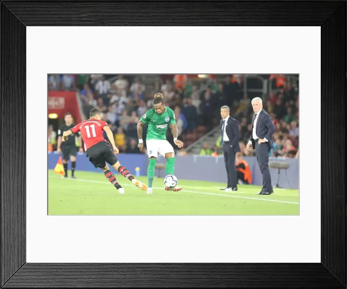 Framed Print : Premier League Showdown: Southampton vs. Brighton & Hove Albion at St. Mary's (17SEP18) Framed Print : Premier League Showdown: Southampton vs. Brighton & Hove Albion at St. Mary's (17SEP18)