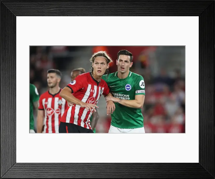 Framed Print : Premier League Showdown: Southampton vs. Brighton & Hove Albion at St. Mary's Stadium (17SEP18) Framed Print : Premier League Showdown: Southampton vs. Brighton & Hove Albion at St. Mary's Stadium (17SEP18)