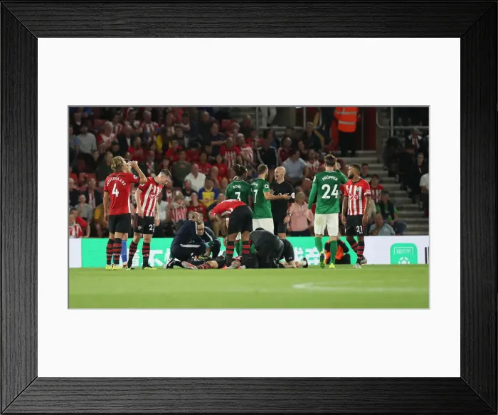 Framed Print : Premier League Showdown: Southampton vs. Brighton & Hove Albion at St. Mary's Stadium (17SEP18) Framed Print : Premier League Showdown: Southampton vs. Brighton & Hove Albion at St. Mary's Stadium (17SEP18)