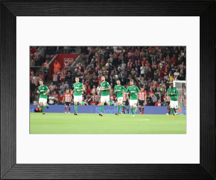 Framed Print : Premier League Showdown: Southampton vs. Brighton & Hove Albion at St. Mary's (17SEP18) Framed Print : Premier League Showdown: Southampton vs. Brighton & Hove Albion at St. Mary's (17SEP18)