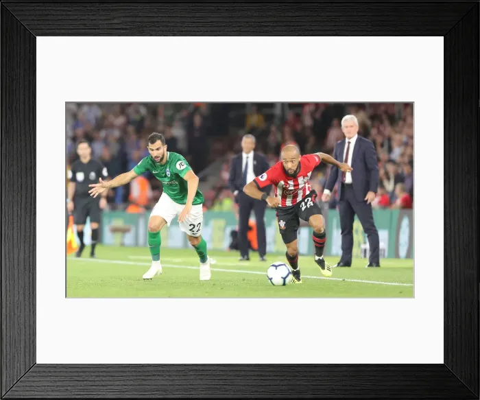 Framed Print : Premier League Showdown: Southampton vs. Brighton & Hove Albion at St. Mary's (17SEP18) Framed Print : Premier League Showdown: Southampton vs. Brighton & Hove Albion at St. Mary's (17SEP18)