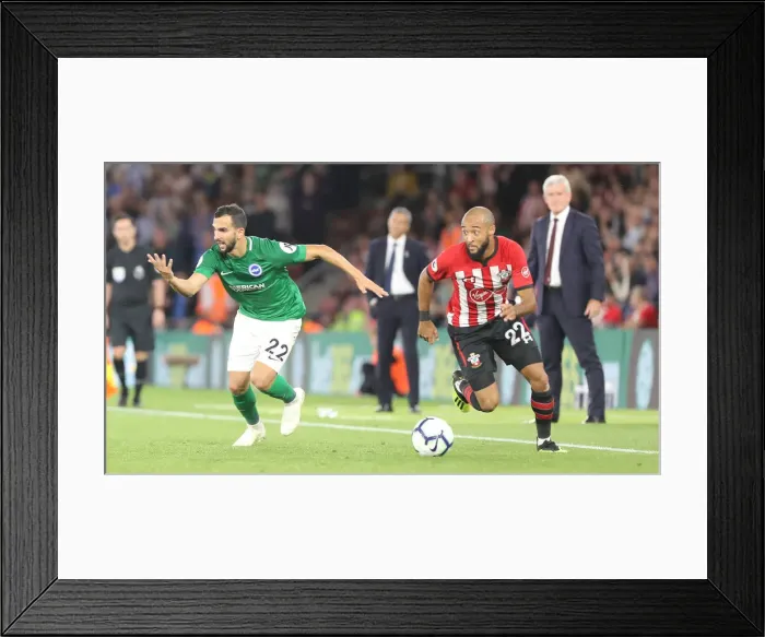 Framed Print : 17SEP18: Southampton vs. Brighton & Hove Albion - Premier League Battle at St. Mary's Framed Print : 17SEP18: Southampton vs. Brighton & Hove Albion - Premier League Battle at St. Mary's