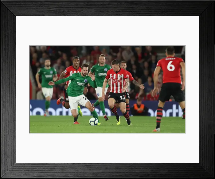 Framed Print : 17SEP18: Premier League Showdown - Southampton vs. Brighton & Hove Albion at St. Mary's Stadium Framed Print : 17SEP18: Premier League Showdown - Southampton vs. Brighton & Hove Albion at St. Mary's Stadium
