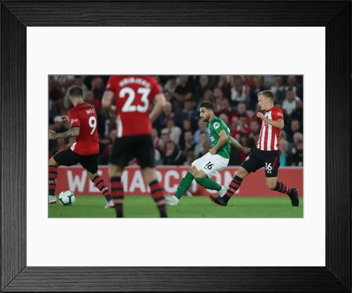 Framed Print : 17SEP18: Intense Premier League Clash - Southampton vs. Brighton & Hove Albion at St. Mary's Stadium Framed Print : 17SEP18: Intense Premier League Clash - Southampton vs. Brighton & Hove Albion at St. Mary's Stadium