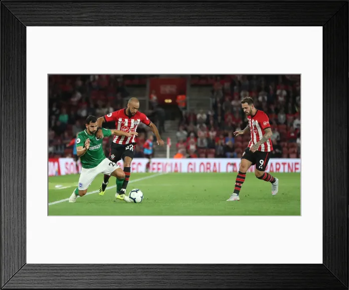Framed Print : 17SEP18: Premier League Battle - Southampton vs. Brighton & Hove Albion at St. Mary's Stadium Framed Print : 17SEP18: Premier League Battle - Southampton vs. Brighton & Hove Albion at St. Mary's Stadium