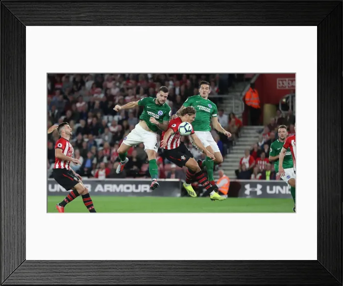 Framed Print : Premier League Showdown: Southampton vs. Brighton & Hove Albion at St. Mary's Stadium (17SEP18) Framed Print : Premier League Showdown: Southampton vs. Brighton & Hove Albion at St. Mary's Stadium (17SEP18)