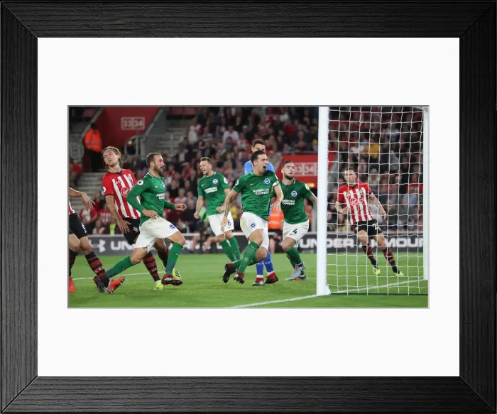 Framed Print : Premier League Showdown: Southampton vs. Brighton & Hove Albion at St. Mary's Stadium (17SEP18) Framed Print : Premier League Showdown: Southampton vs. Brighton & Hove Albion at St. Mary's Stadium (17SEP18)