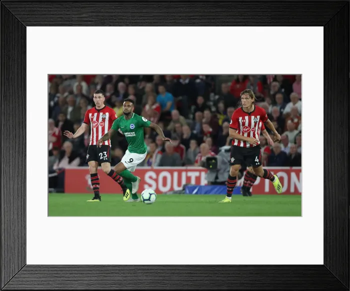 Framed Print : Premier League Showdown: Southampton vs. Brighton & Hove Albion at St. Mary's Stadium (17SEP18) Framed Print : Premier League Showdown: Southampton vs. Brighton & Hove Albion at St. Mary's Stadium (17SEP18)