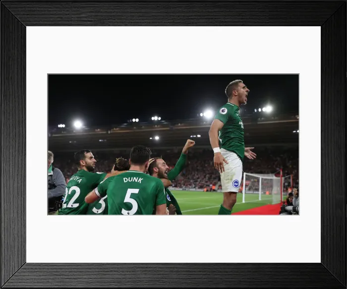 Framed Print : 17SEP18: Premier League Showdown - Southampton vs. Brighton & Hove Albion at St. Mary's Stadium Framed Print : 17SEP18: Premier League Showdown - Southampton vs. Brighton & Hove Albion at St. Mary's Stadium