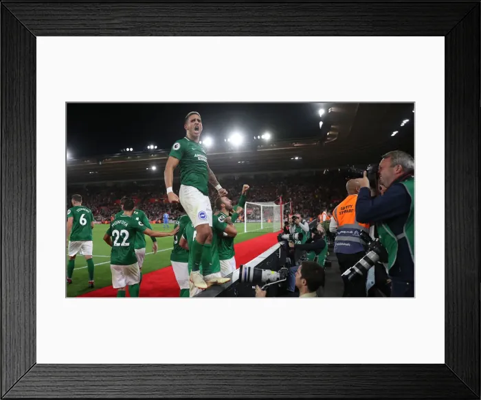 Framed Print : Premier League Showdown: Southampton vs. Brighton & Hove Albion at St. Mary's Stadium (17SEP18) Framed Print : Premier League Showdown: Southampton vs. Brighton & Hove Albion at St. Mary's Stadium (17SEP18)