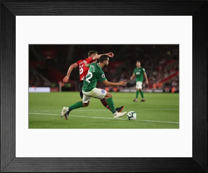 Framed Print : Premier League Showdown: Southampton vs. Brighton & Hove Albion at St. Mary's Stadium (17SEP18) Framed Print : Premier League Showdown: Southampton vs. Brighton & Hove Albion at St. Mary's Stadium (17SEP18)