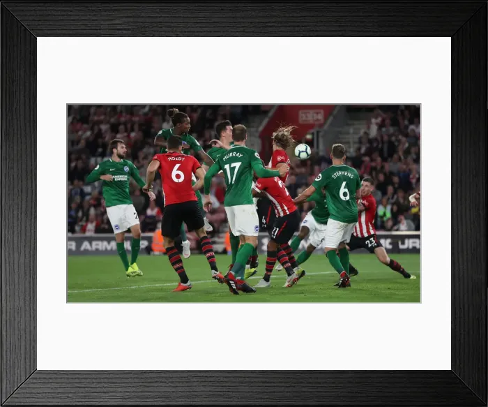 Framed Print : Premier League Showdown: Southampton vs. Brighton & Hove Albion at St. Mary's Stadium (17SEP18) Framed Print : Premier League Showdown: Southampton vs. Brighton & Hove Albion at St. Mary's Stadium (17SEP18)