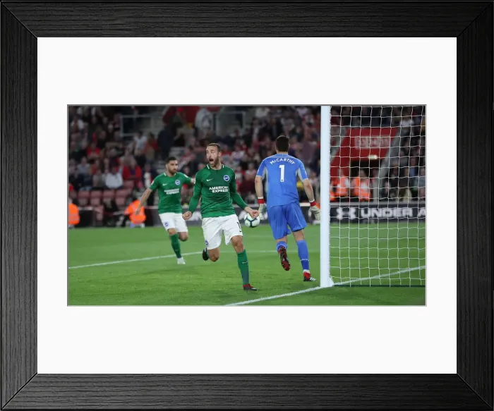 Framed Print : 17SEP18: Premier League Battle - Southampton vs. Brighton & Hove Albion at St. Mary's