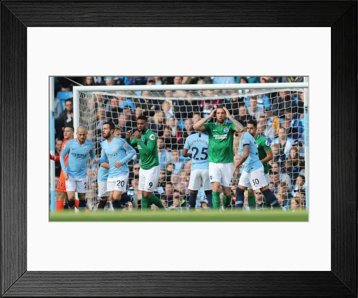 Framed Print : Premier League Showdown: Manchester City vs. Brighton & Hove Albion (29SEP18) - Etihad Stadium Framed Print : Premier League Showdown: Manchester City vs. Brighton & Hove Albion (29SEP18) - Etihad Stadium