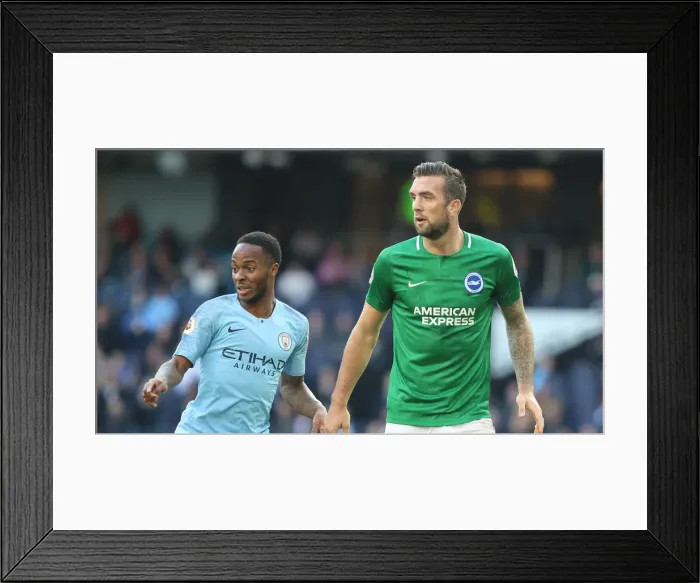 Framed Print : Premier League Showdown: Manchester City vs. Brighton & Hove Albion at Etihad Stadium (29SEP18) Framed Print : Premier League Showdown: Manchester City vs. Brighton & Hove Albion at Etihad Stadium (29SEP18)