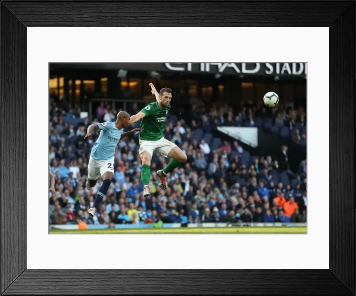 Framed Print : Manchester City vs. Brighton and Hove Albion: Premier League Showdown at Etihad Stadium (29SEP18)