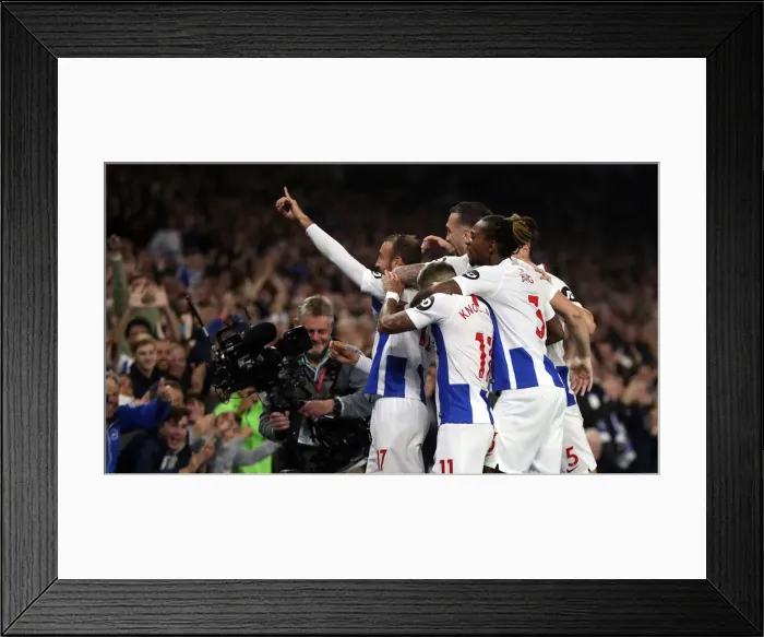Framed Print : Brighton & Hove Albion vs. West Ham United: Premier League Showdown at American Express Community Stadium (5th October 2018)