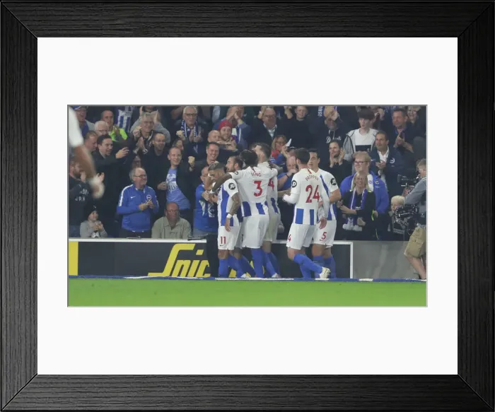 Framed Print : Brighton and Hove Albion vs. West Ham United: Premier League Showdown at American Express Community Stadium (5th October 2018)