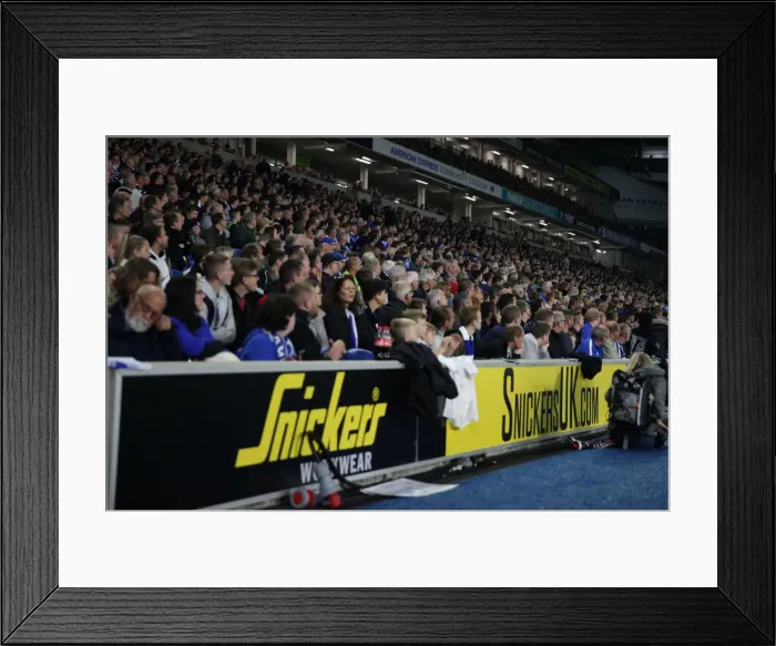 Framed Print : Brighton and Hove Albion vs. West Ham United: Premier League Showdown at American Express Community Stadium (5th October 2018)