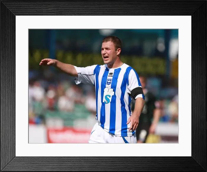 Framed Print : Alan Navarro in Action for Brighton & Hove Albion FC Framed Print : Alan Navarro in Action for Brighton & Hove Albion FC