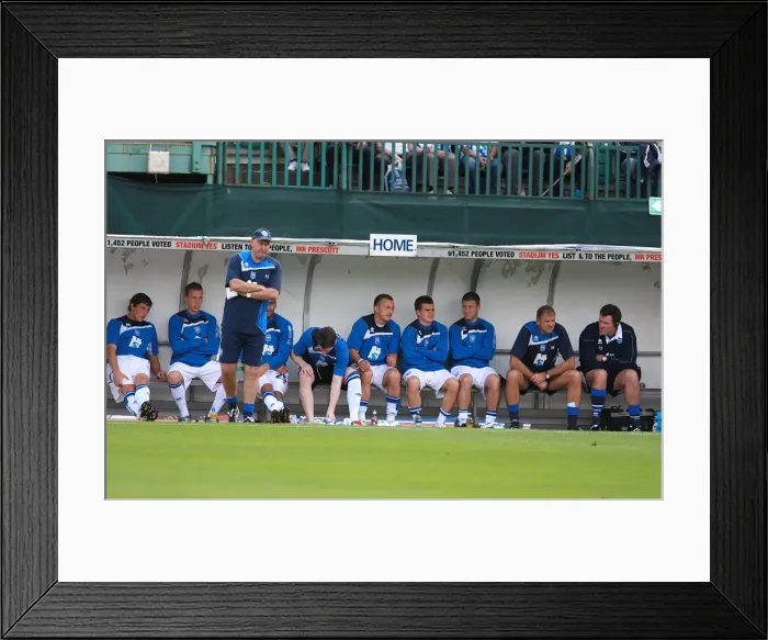 Framed Print : Brighton & Hove Albion vs Wycombe Wanderers: A Home Battle from the 2009-10 Season