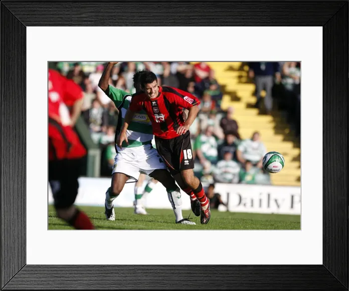 Framed Print : Nostalgic Look Back: Brighton & Hove Albion 2009-10 Away - Yeovil Town Game