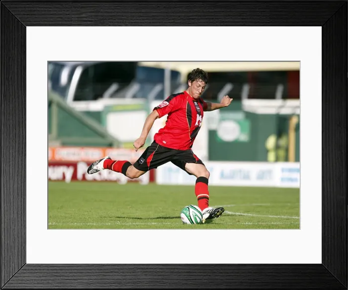 Framed Print : Brighton & Hove Albion: 2009-10 Away Game at Yeovil Town