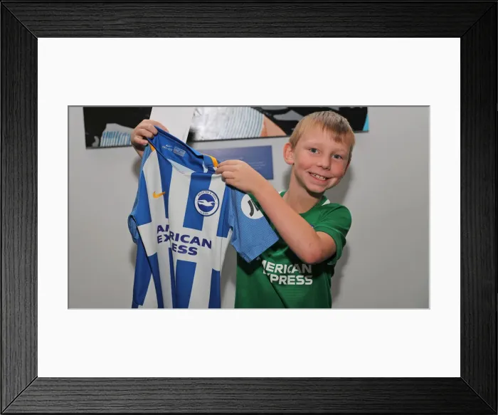 Framed Print : Brighton & Hove Albion FC: 2018 Player Signing Session - Meet & Greet with the Team