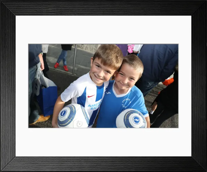 Framed Print : Brighton & Hove Albion FC: 2018 Player Signing Session - Meet and Greet with the Team