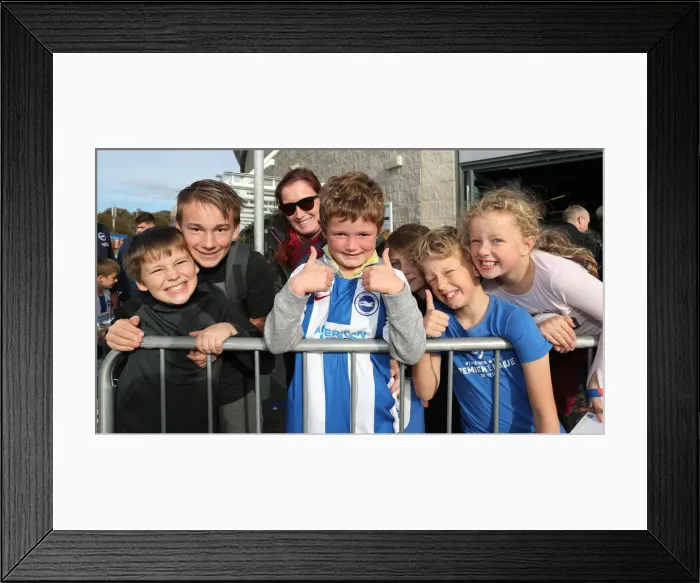 Framed Print : Brighton & Hove Albion FC: 2018 Player Signing Event - Autograph Session with the Team Framed Print : Brighton & Hove Albion FC: 2018 Player Signing Event - Autograph Session with the Team