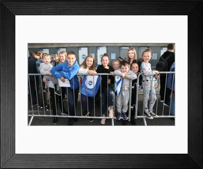 Framed Print : Brighton & Hove Albion FC: 2018 Player Signing Session - Meet and Greet with the Team Framed Print : Brighton & Hove Albion FC: 2018 Player Signing Session - Meet and Greet with the Team