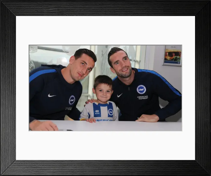 Framed Print : Brighton & Hove Albion FC: 2018 Player Signing Event - Autograph Session with the Team Framed Print : Brighton & Hove Albion FC: 2018 Player Signing Event - Autograph Session with the Team