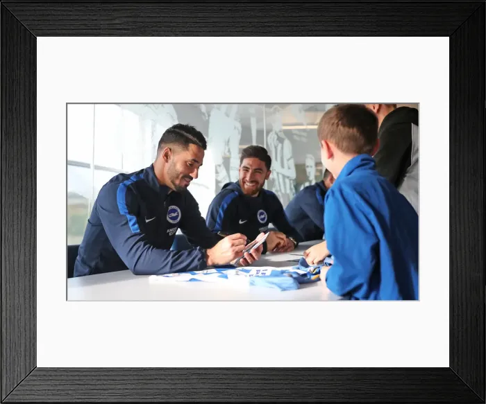 Framed Print : Brighton & Hove Albion FC: Exclusive Player Signing Event - 23rd October 2018 Framed Print : Brighton & Hove Albion FC: Exclusive Player Signing Event - 23rd October 2018