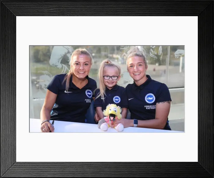 Framed Print : Brighton & Hove Albion FC: 2018 Player Signing Session - Meet and Greet with the Team