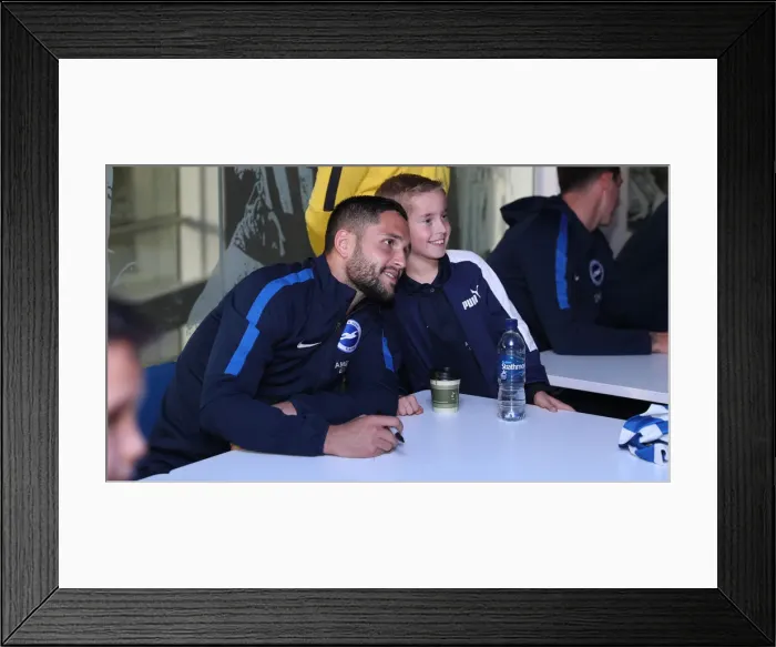 Framed Print : Brighton & Hove Albion FC: 2018 Player Signing Session - Meet and Greet with the Team Framed Print : Brighton & Hove Albion FC: 2018 Player Signing Session - Meet and Greet with the Team